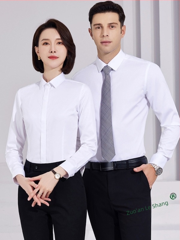 Мъжка синя риза от 100% памук, дълъг ръкав, без нужда от гладене, slim fit, бизнес формал