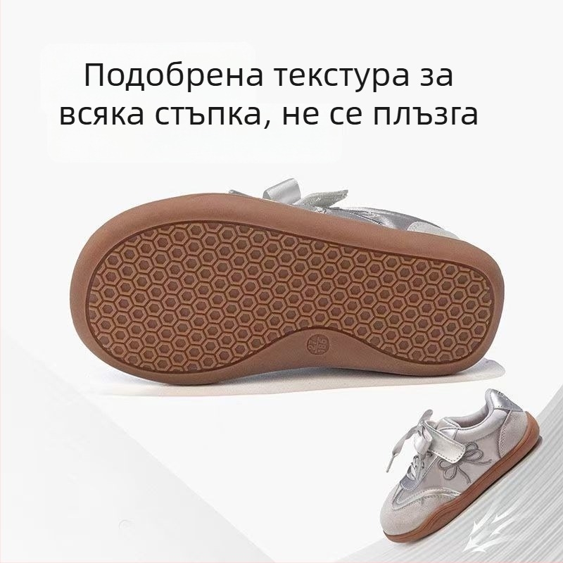 Есен 2024 Момичешки обувки с мека подметка и противохлъзване, ежедневни спортни обувки в етно стил, вдъхновени от Конверс