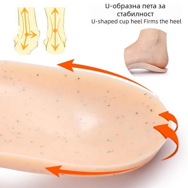 Нова детска полуподложка за арка на стъпалото, ортопедична пета подложка XO за плоско стъпало