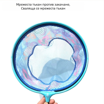 Глава за риболовна мрежа от алуминиева-магнезиева сплав, фина мрежа, лека и твърда, разглобяема риболовна екипировка