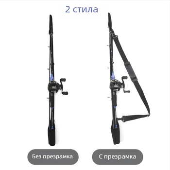 Защитен калъф за риболовни пръти със лента за съхранение
