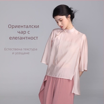 Класически топ за танцова практика, за ежедневна употреба, свободен крой и стройна фигура, китайски стил модерни танци
