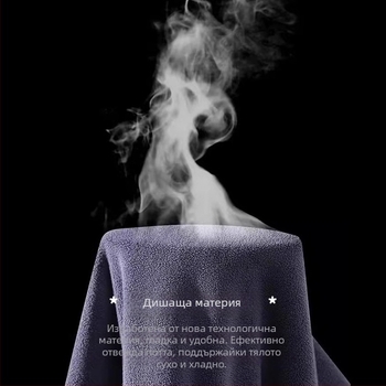 Премиум мъжки флийсов пуловер със стояща яка и полузип за зимата