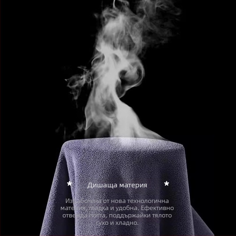 Премиум мъжки флийсов пуловер със стояща яка и полузип за зимата