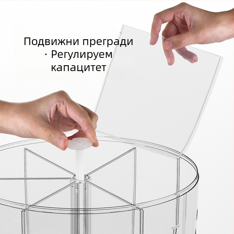 Контейнер за зърно с въртящ се разделител, запечатан и хранителен клас, 9–10 л, модерен кухненски буркан за ориз и зърно