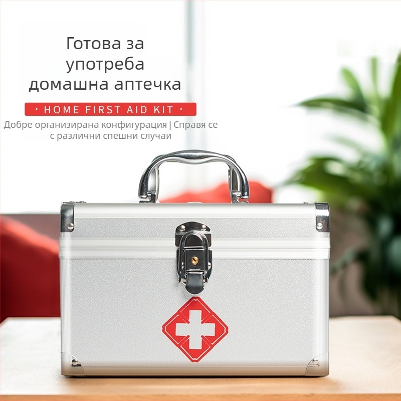 Портативна домашна аптечка и комплект за първа помощ с голям капацитет за лекарства