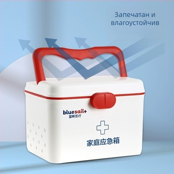 Blue Sail комплект за спешна медицинска помощ и аварийни запаси – домашен и ученически комплект за пожарна безопасност и превенция при бедствия, първа помощ