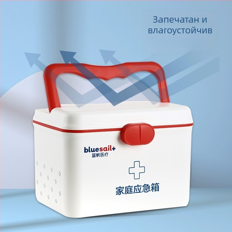 Blue Sail комплект за спешна медицинска помощ и аварийни запаси – домашен и ученически комплект за пожарна безопасност и превенция при бедствия, първа помощ