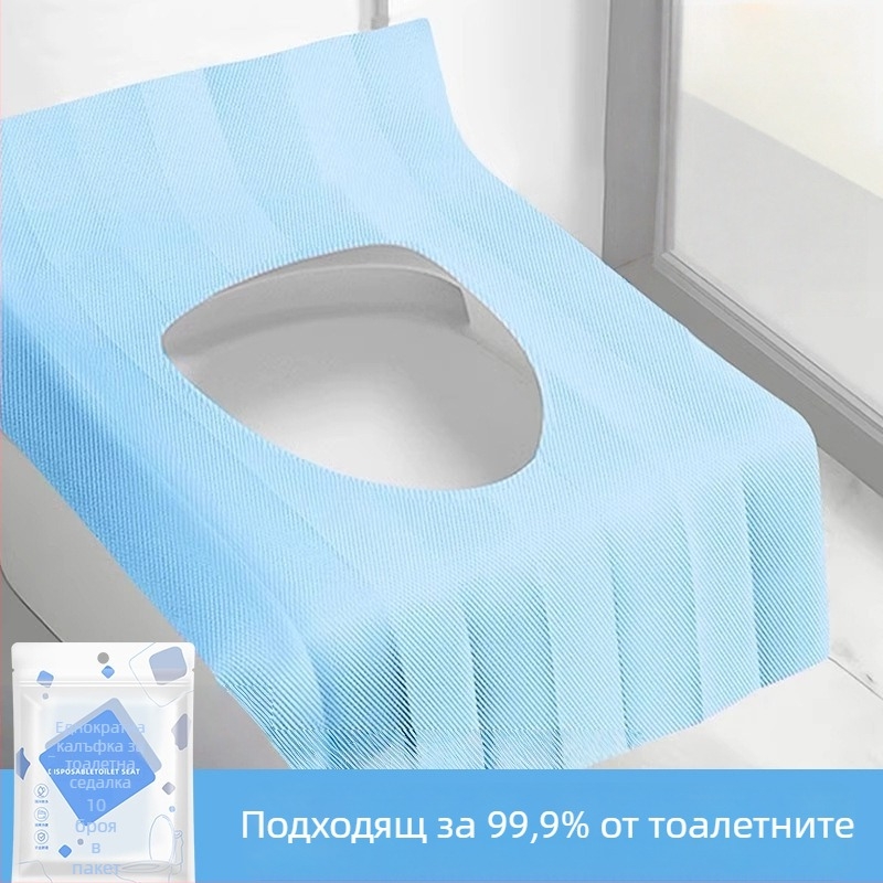 Еднократна PE подложка за тоалетна за майчинство, пълно покритие, размер 40×60 см, за пътувания и хотели