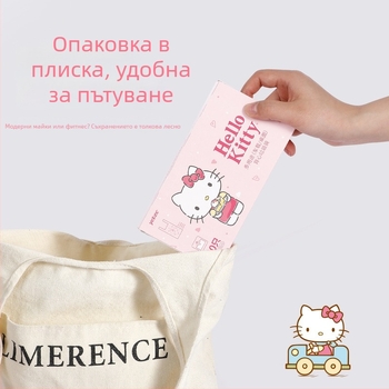 Hello Kitty торбички за отпадъци в автомобил, удебелени с дръжки, еднократни пластмасови торбички в стил жилетка за домашна употреба.