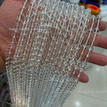 Пиезоелектрични кристални свободни мъниста за DIY бижута, кръгли кристални мъниста за гривни, компоненти за гривни, полупродукти от кристални мъниста