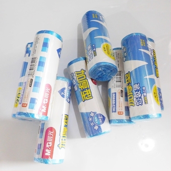 Удебелени ролкови торбички за отпадъци за дома и гостните стаи, средни и големи размери, черни и цветни, пластмасови торбички с плосък отвор