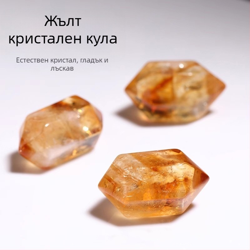 7A естествени цитринови свободни мъниста, разделители и аксесоари за DIY гривна и колие, 6 мм