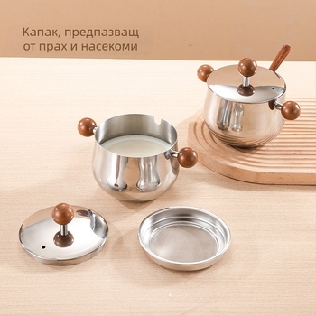 304 неръждаема стомана – буркан за чили масло с капак и филтър, кухненска подправка