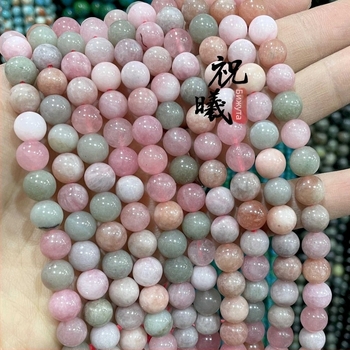 8 мм кръгли каменни мъниста за DIY бижута, разноцветни камъни с дъгов ефект