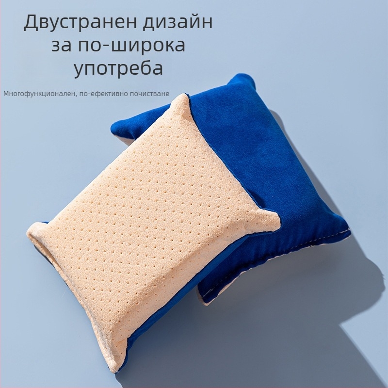 Мултифункционална автомобилна гъба за почистване с двустранна велурена повърхност за почистване на стъкла и обезмъгляване