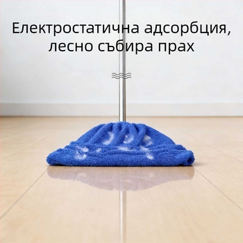 Калъф за глава на метла и моп, мултифункционален, абсорбиращ флисов калъф за сухо и мокро почистване