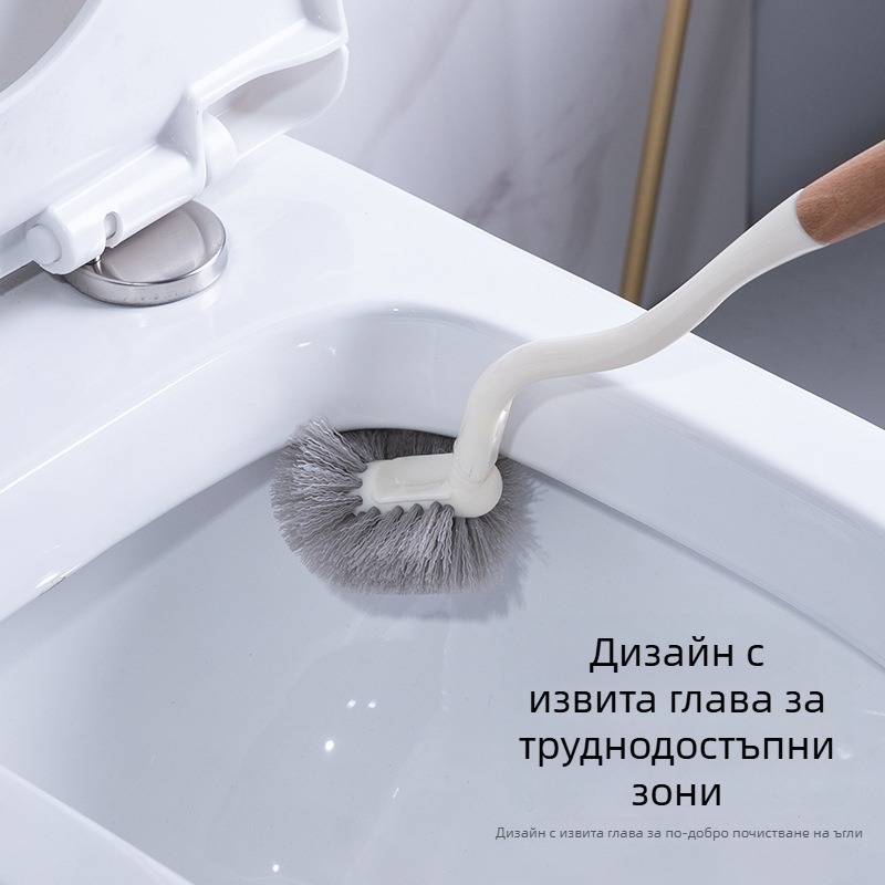 Японски стил четка за тоалетна с дълга дръжка, стенен монтаж, за домашна употреба, ефективно почистване на всички ъгли, многофункционална