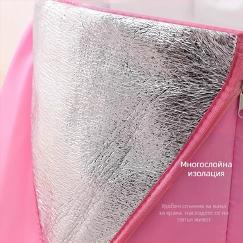 Сгъваема дълбока кофа за крака за домашна употреба, преносим спа-вана за крака с изолация, удебелен потапящ сак