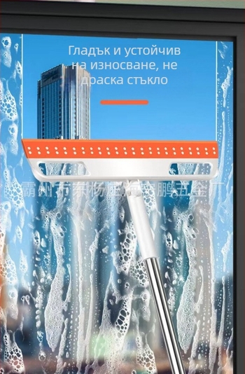 Силиконова метла за вътрешно почистване — не залепва за косми, подходяща за дома и банята.