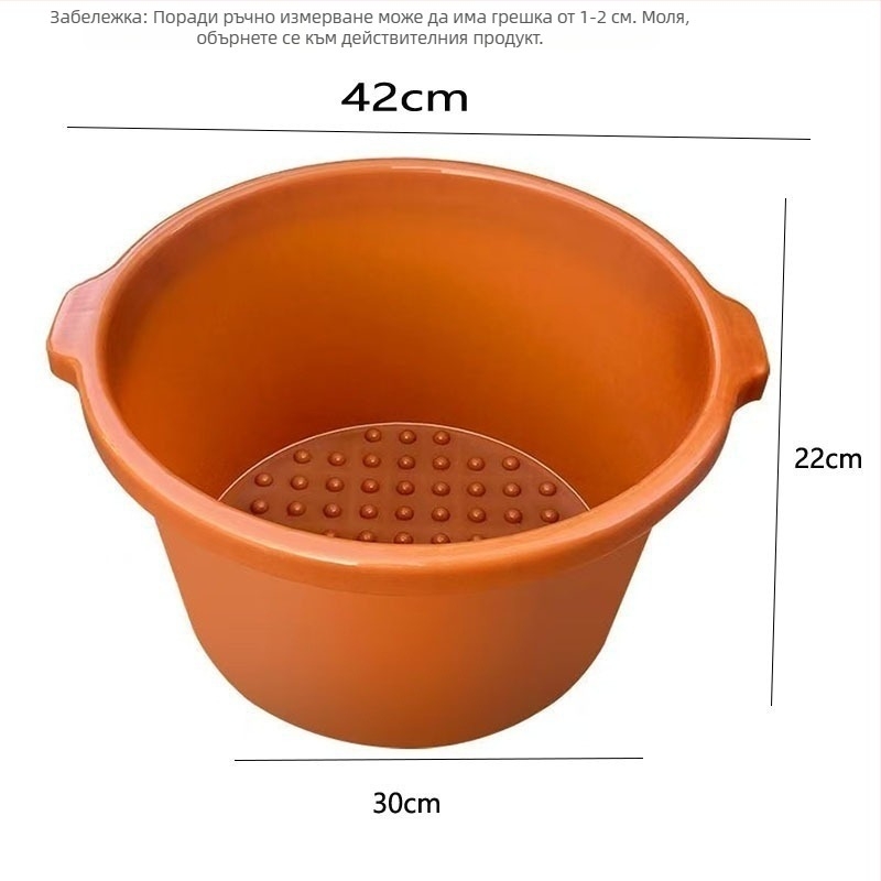 Удебелена пластмасова кофичка за крака за домашна употреба с масажна функция