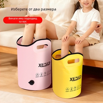 Сгъваема ваничка за крака с изолация и контрол на температурата, за домашна употреба, пътуване и офис