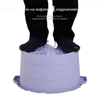 Вана за крака с масаж, дълбок и повдигнат дизайн за възрастни