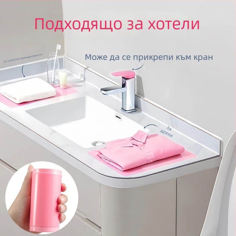 Еднократна синя бариерна филмова лента за тоалетна, преносима хигиенна подложка за пътуване и хотел
