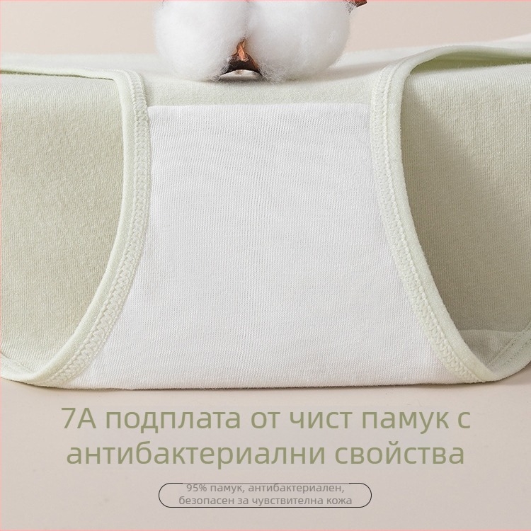 Дамски памучни антибактериални бикини, подплата от памук, средна талия, дишащи за лято, нов модел 2024