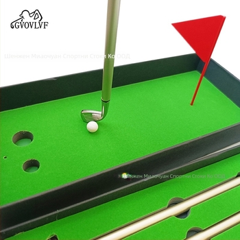 Подаръчен комплект за мини голф: писалка с форма на клуб и гел писалка