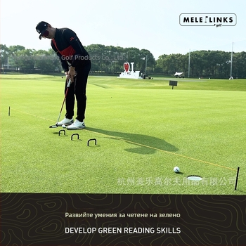 MELELINKS Голф тренировъчен инструмент за поставяне с калибрационен шнур