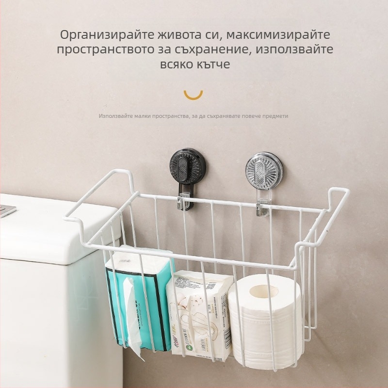 Кухненска закачалка с въртяща се вакуумна вендуза, без пробиване, за дома и банята, максимум натоварване 10 кг