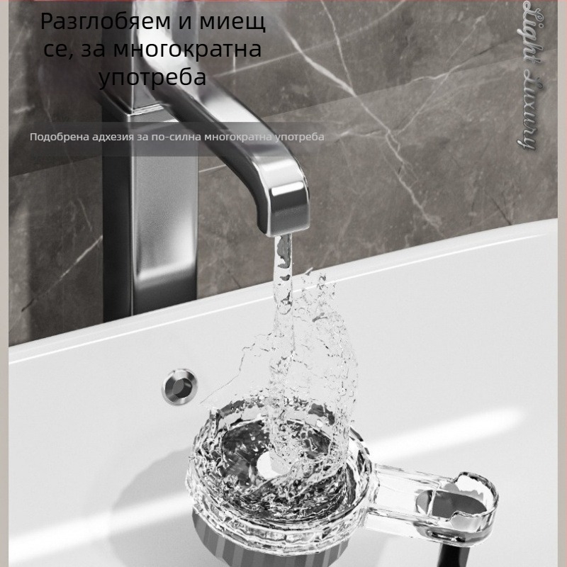 Луксозна стенна двойна кука за баня и кухня – за кърпи, ключове и врати, без пробиване, електроплатирана