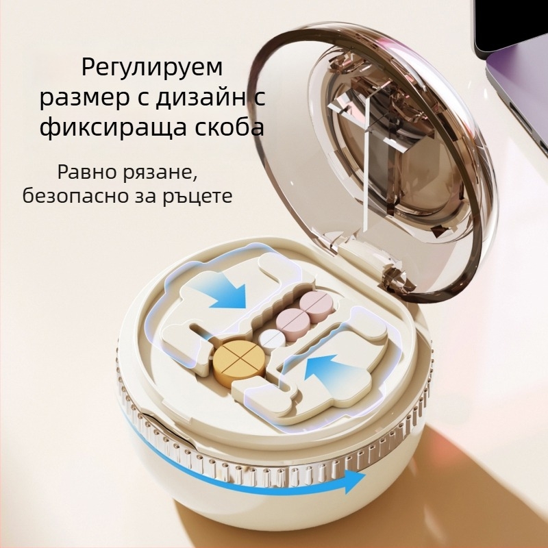 Кутия за таблетки с прецизен разделител, преносима стоманена кутия за лекарства с 3 отделения