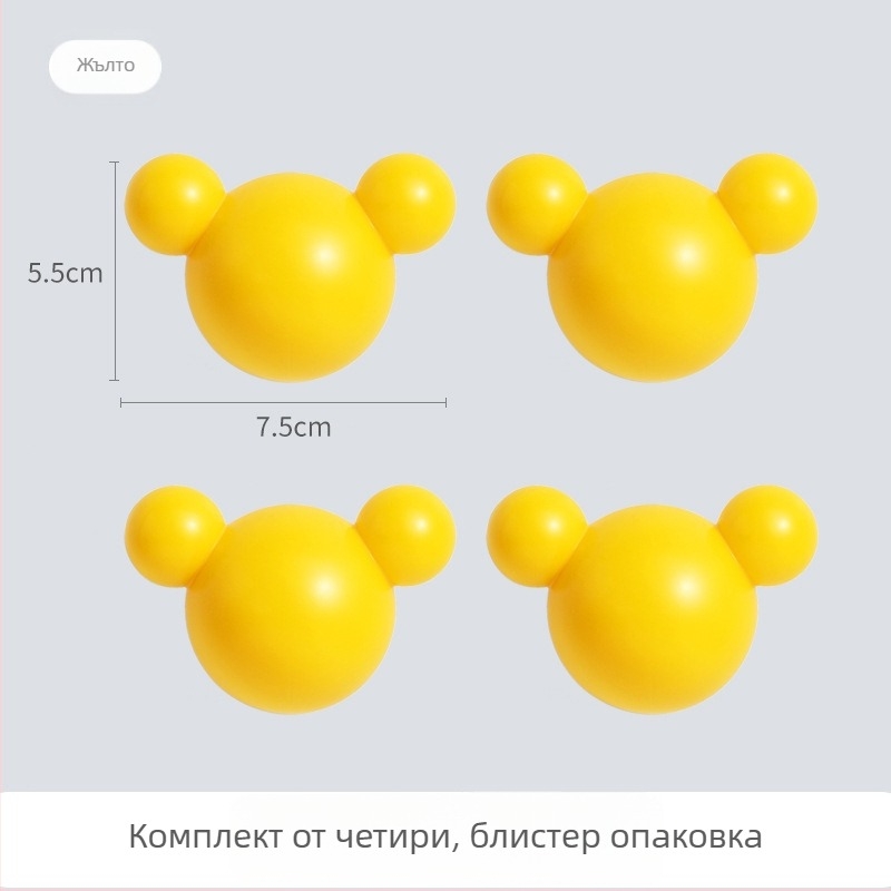 Независим дизайн, креативно мече без следи - залепваща кука за стена, без пробиване, за баня и ключове
