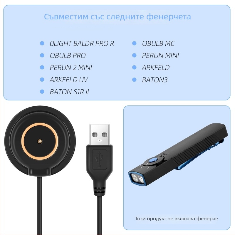 Aolei Baton 3Pro - външен фенер с магнитен заряден държач, преносимо мини зарядно