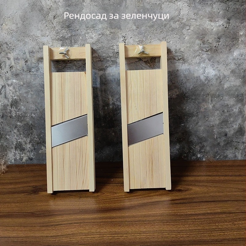 Дървен многофункционален резач за зеленчуци – за дома и професионална употреба, картофи, краставици и моркови
