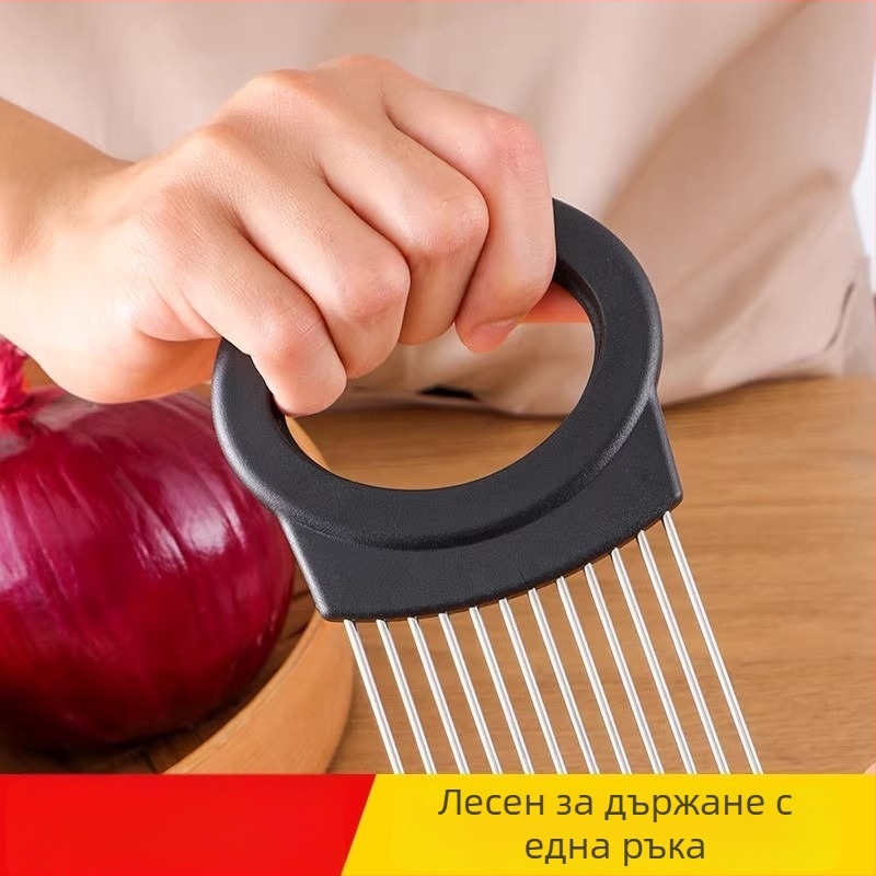 304 неръждаема стомана — омекотител за месо, мултифункционален уред за нарязване на лук и лимон, държач за зеленчуци