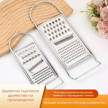 Многофункционална резачка за зеленчуци с настъргвач и резач за филийки, прибори за картофи и репички, кухненски принадлежности от неръждаема стомана