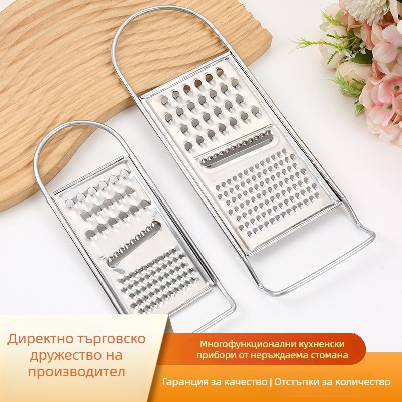 Многофункционална резачка за зеленчуци с настъргвач и резач за филийки, прибори за картофи и репички, кухненски принадлежности от неръждаема стомана