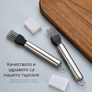 Неръждаем нож за лук и зелени луковици и ренде – многофункционален кухненски инструмент