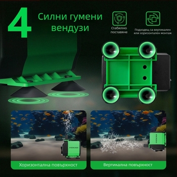 Потопяема помпа за аквариум 110V, компактна циркулационна помпа, висока подемност, тихо работи, висока ефективност за аериране