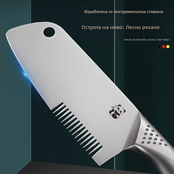 Неръждаем нож за зелен лук с ултра-фино настъргване и нарязване