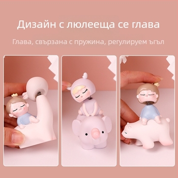 Карикатурно украшение за кола с клатеща глава и домашна декорация за хол, мил подарък за сватба