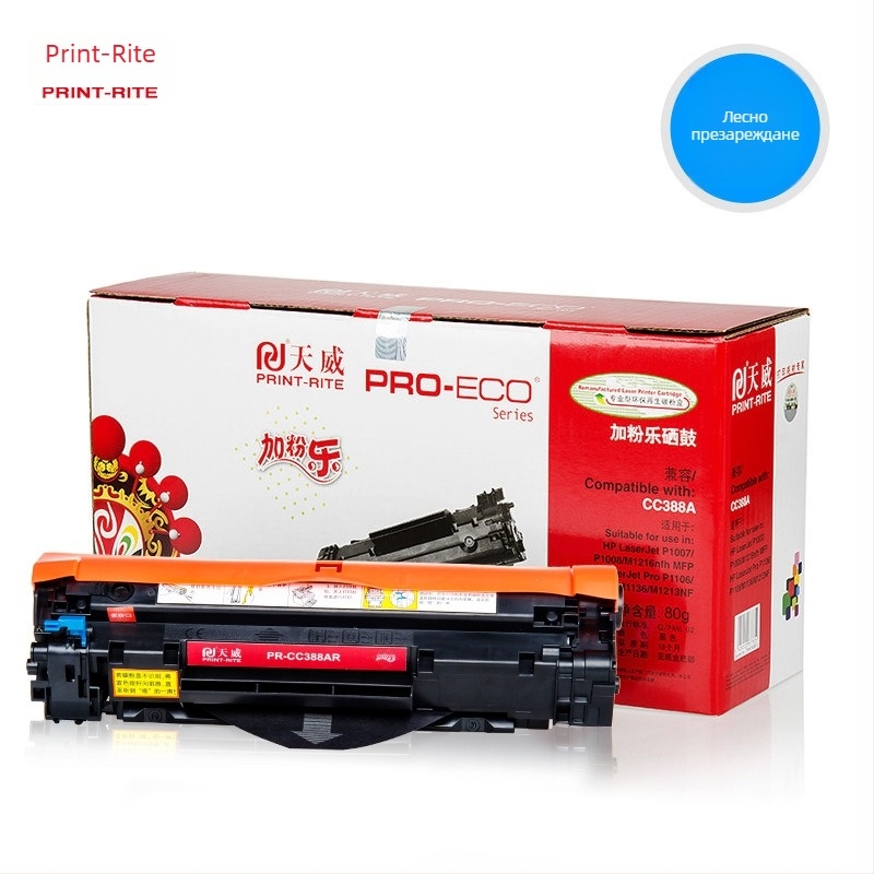 Тонер касета Tianwei CC388A за HP LaserJet P1007/1008 – Черна, 1500 страници