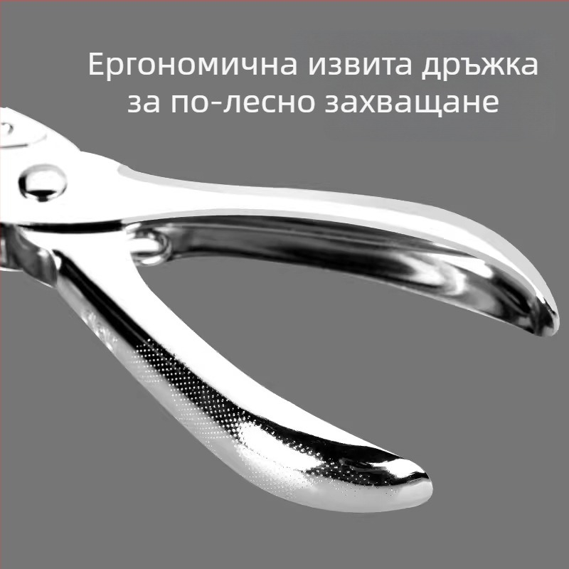 Deli 0114 Ръчна дупчеща машина за хартия и карти, едно кръгло дупче, подвързване на листове