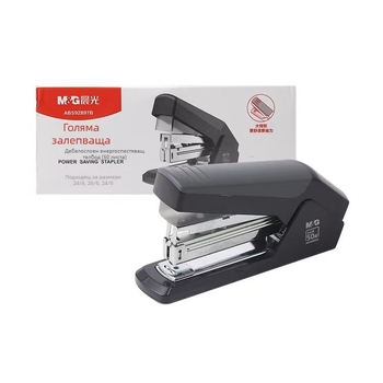 Mg Abs 92897 Енергоспестяващ степлер за дебело подвързване до 50 страници, голям степлер със 24/8 щипки