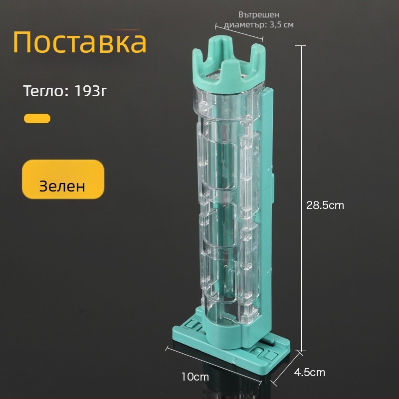 Стойка за въдица и държач за чаша, кутия за примамки и кофа за риболов