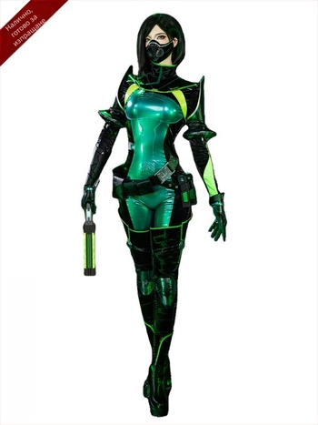 Косплей костюм на Viper за женски персонаж от 2D игра, полиестер