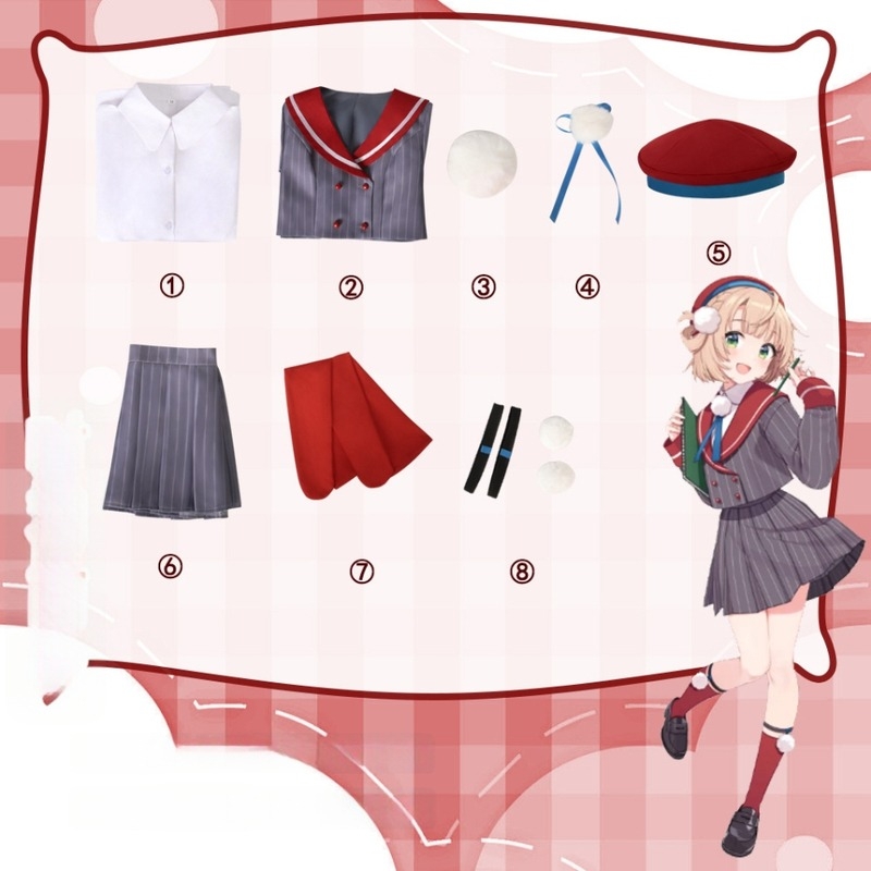 Shiyu Feather косплей костюм за VTuber за аниме ролева игра